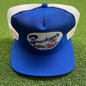 Vintage Mack Trucks Bruckner’s Distributor Mesh Trucker Hat Snapback USA